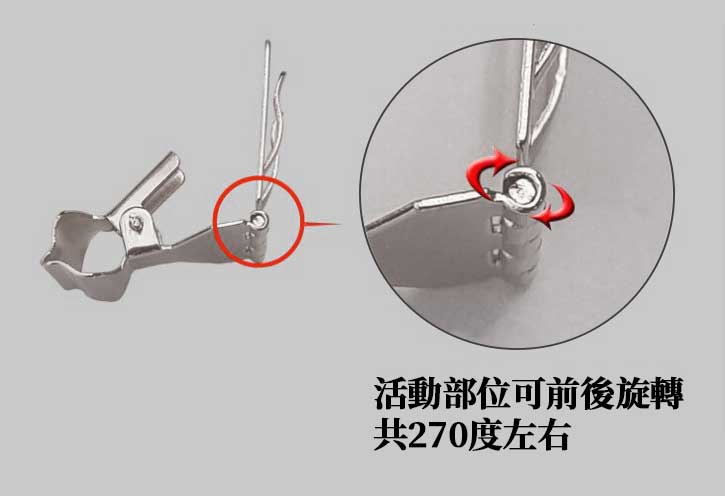 不鏽鋼夾展示示範