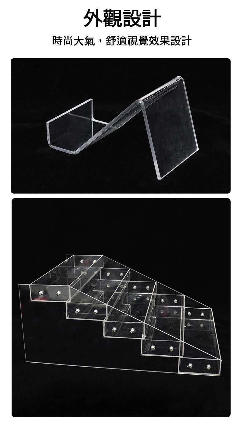 透明壓克力展示架多層展示效果，完美展示物品