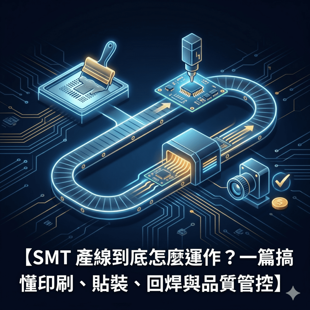 SMT 產線到底怎麼運作？一篇搞懂印刷、貼裝、回焊與品質管控