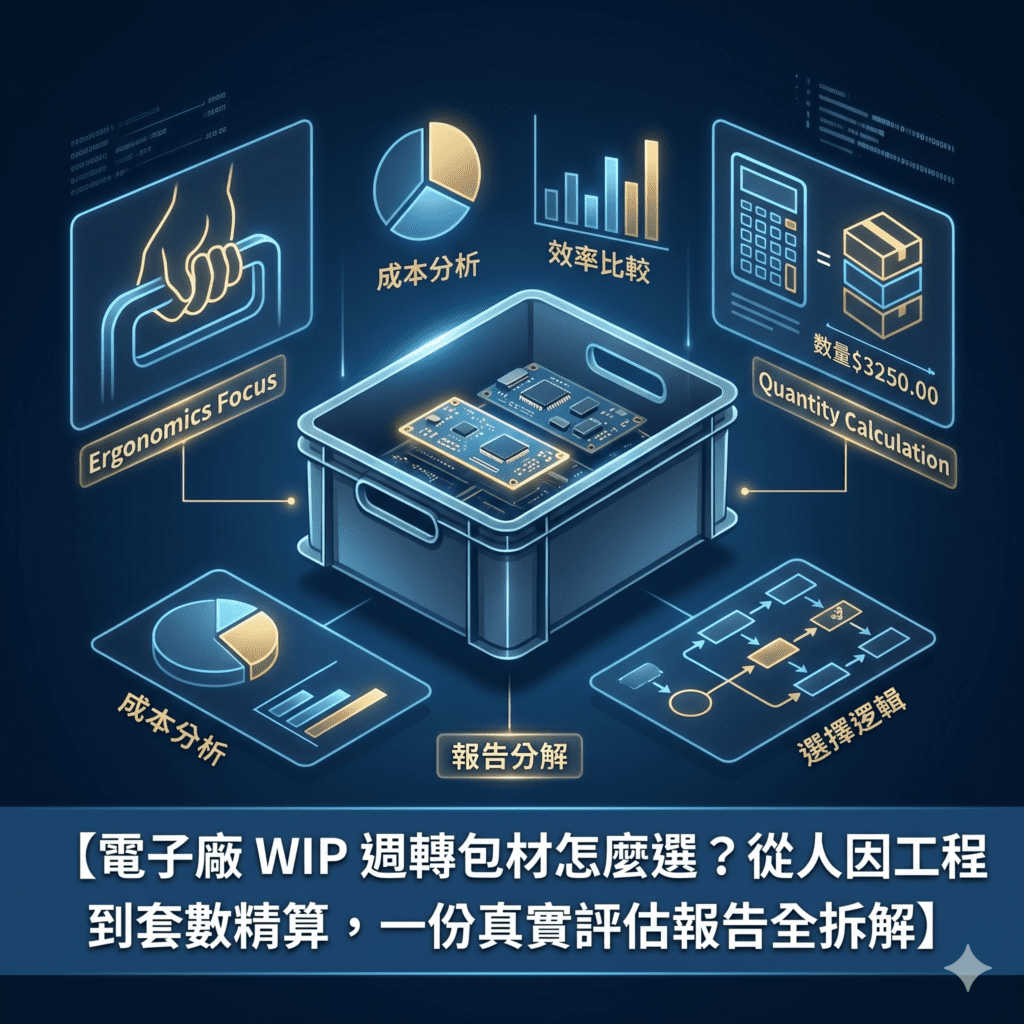 電子廠 WIP 週轉包材怎麼選？從人因工程到套數精算，一份真實評估報告全拆解