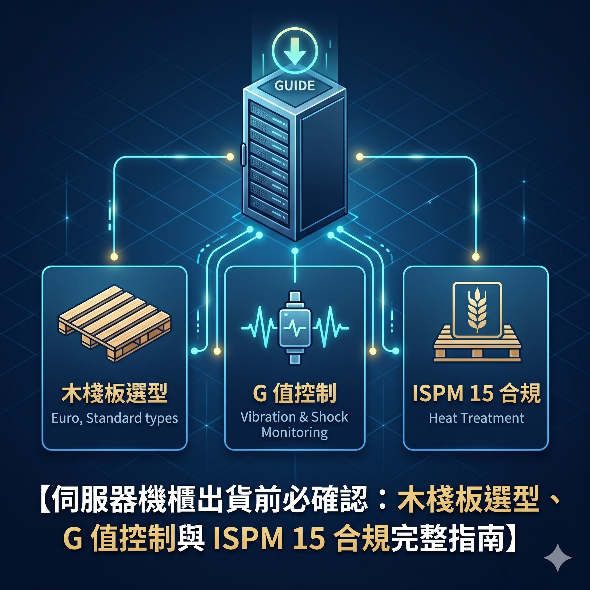 伺服器機櫃出貨前必確認：木棧板選型、G 值控制與 ISPM 15 合規完整指南