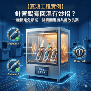 針管錫膏回溫有妙招？一機搞定免煩惱！錫膏回溫機共用改良案｜嘉鴻工程實例