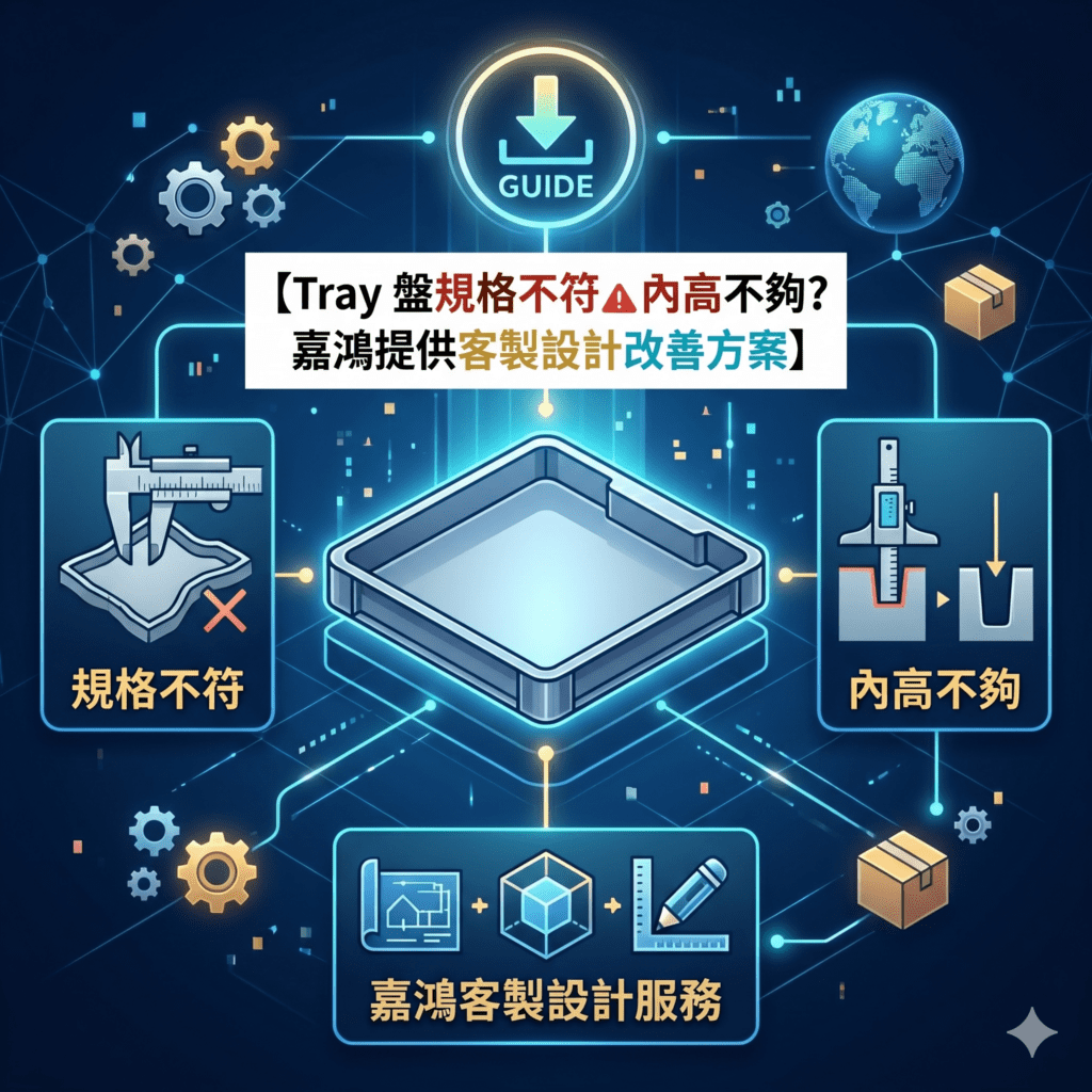 Tray 盤規格不符、內高不夠？嘉鴻提供客製設計改善方案