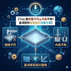 Tray 盤規格不符、內高不夠？嘉鴻提供客製設計改善方案