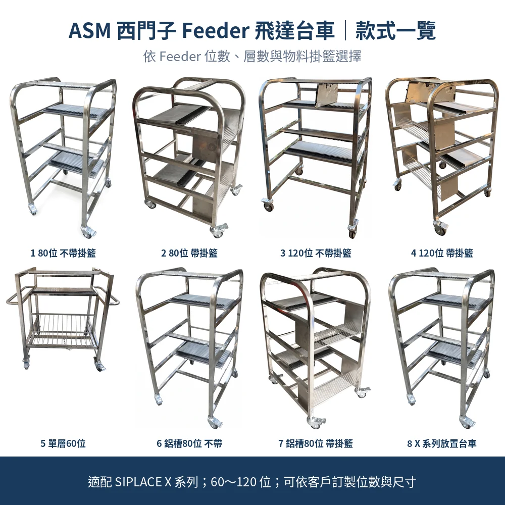 ASM 西門子 SIPLACE Feeder Cart 飛達台車款式一覽